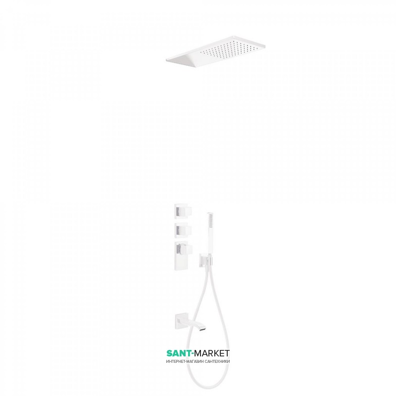 Душова система Tres Block System colors термостатична білий матовий 20625301BM