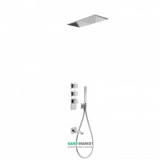 Душова система Tres Block System термостатична з верхнім і ручним душем хром 20625301