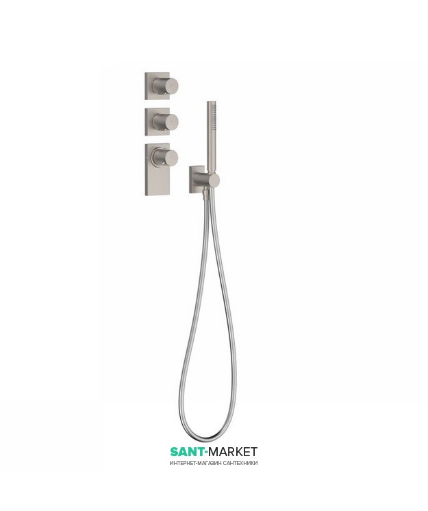 Термостат для душа Tres Block System colors 4 потребителя сталь 20635491AC