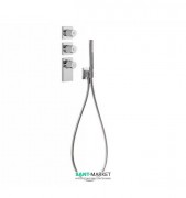 Термостат для душа Tres Block System с ручным душем 4 потребителя хром 20635491