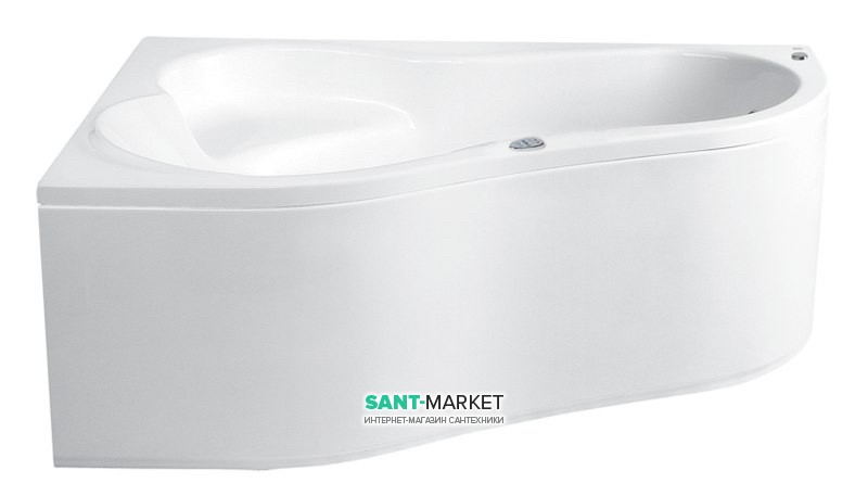 Ванна гідромасажна акрилова PoolSpa Leda 150х100 L ліва система Smart 1 білий PHAE510ST1C0000