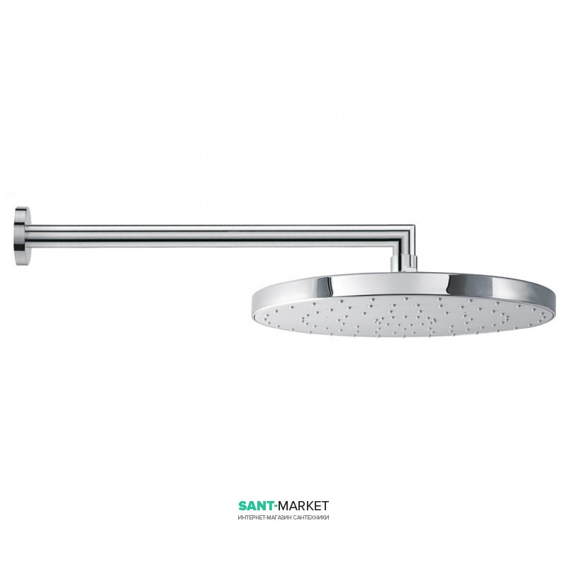 Верхний душ со стены Tres Ø 250 мм с кронштейном хром 134232