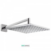 Верхний душ со стены Tres 250х250 мм с кронштейном хром 03423101