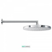 Верхній душ зі стіни Tres Ø 300 мм з кронштейном хром 134432