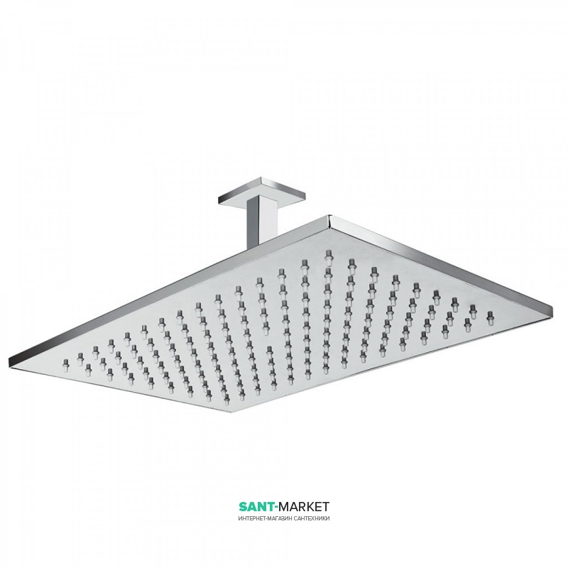 Верхний душ Tres Exclusive 320х220 мм с кронштейном хром 03443202