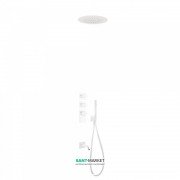 Душевая система Tres Block System colors термостатическая белый матовый 20635302BM