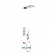 Душова система Tres Block System термостатична з верхнім і ручним душем хром 20635301