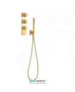 Термостат для душа Tres Block System colors 3 потребителя матовое золото 20635391OM