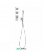 Термостат для душа Tres Block System colors 4 потребителя белый матовый 20635491BM