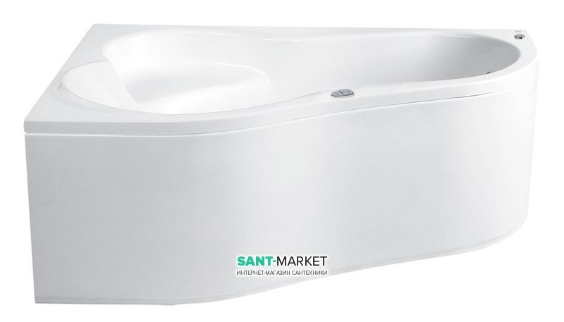 Ванна аеро- та гідромасажна акрилова PoolSpa Leda 150х100 L ліва система Smart 2 білий PHAE510ST2C0000