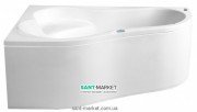 Ванна аеро- та гідромасажна акрилова PoolSpa Leda 160х100 L левая система Smart 2 білий PHAH410ST2C0000