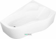 Ванна акриловая угловая PoolSpa коллекция Leda 150х100 R правая с ножками белый PWAE410ZN000000