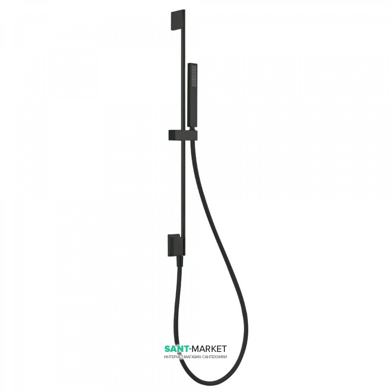 Душевой гарнитур со штангой Tres Showers латунь черный матовый 03493201NM