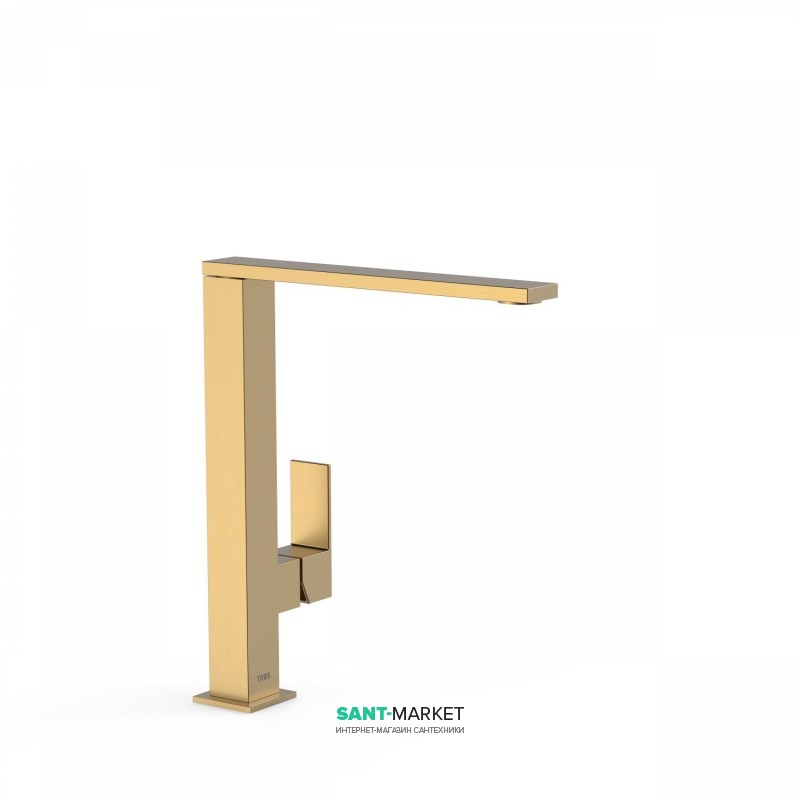 Смеситель для кухни Tres Cuadro colors однорычажный матовое золото 006486OM