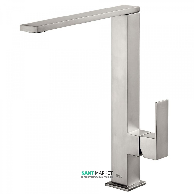 Змішувач для кухні Tres Top Tres colors одноважільний сталь 50648603