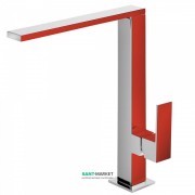 Смеситель для кухни Tres Top Tres colors однорычажный красный/хром 106486RO