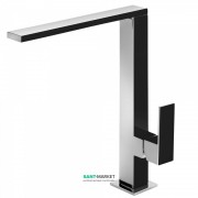 Смеситель для кухни Tres Top Tres colors однорычажный черный/хром 606486