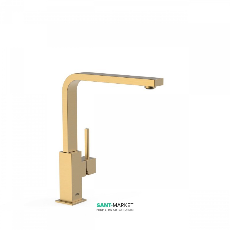Смеситель для кухни Tres Top Tres colors однорычажный матовое золото 030496OM
