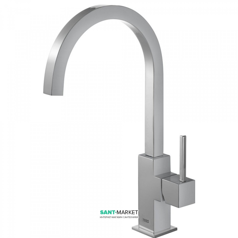 Смеситель для кухни Tres Top Tres однорычажный хром 130497