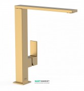 Смеситель для раковины Tres Cuadro сolors однорычажный золото матовый 00648501OM