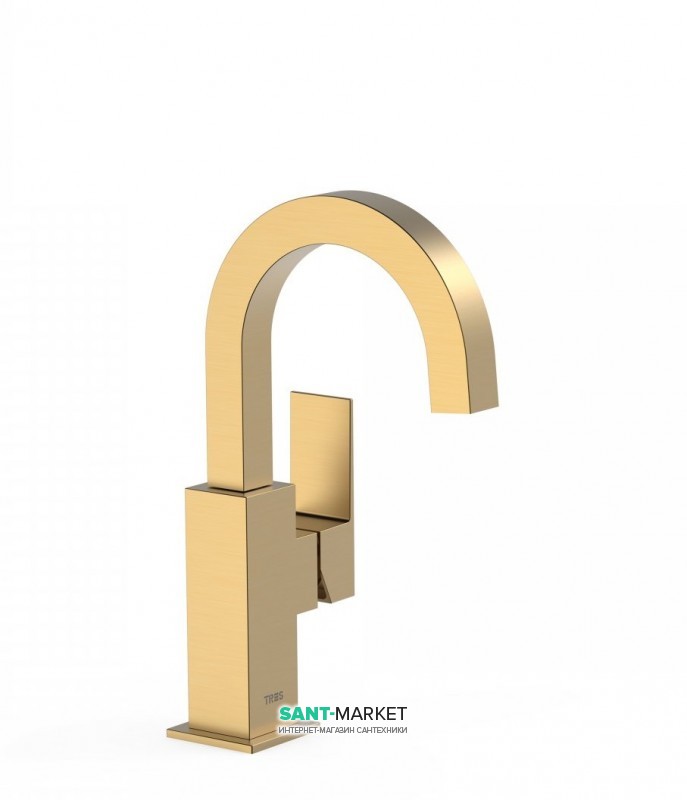 Смеситель для раковины Tres Cuadro сolors однорычажный золото матовый 00660502OM