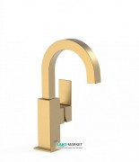 Смеситель для раковины Tres Cuadro сolors однорычажный золото матовый 00660502OM