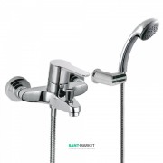 Смеситель для ванной Tres BM-Tres однорычажный настенный с душевой лейкой хром 01717002
