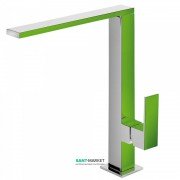 Смеситель для кухни Tres Top Tres colors однорычажный зеленый/хром 106486VE