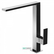 Смеситель для кухни Tres Top Tres colors однорычажный черный/хром 606486