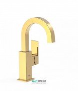Смеситель для раковины Tres Cuadro сolors однорычажный золото 00660502OR
