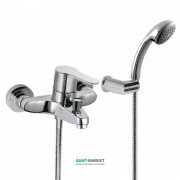 Смеситель для ванной Tres BM-Tres однорычажный настенный с душевой лейкой хром 01717002