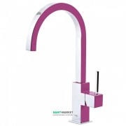 Смеситель для кухни Tres Top Tres colors однорычажный фиолетовый/хром 130497VI