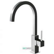 Смеситель для кухни Tres Top Tres colors однорычажный черный/хром 630497