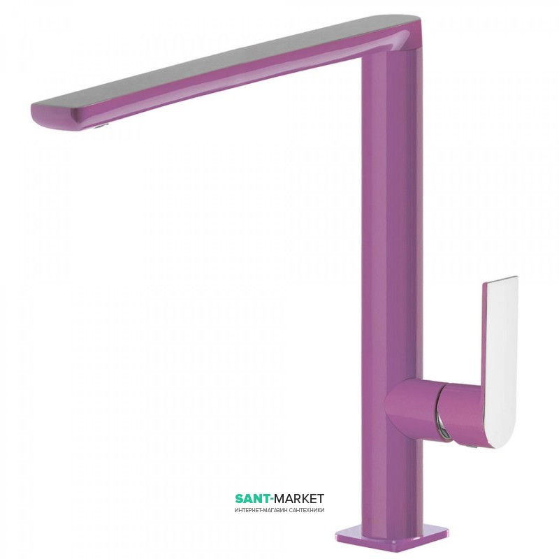 Смеситель для кухни Tres Top Tres colors однорычажный фиолетовый/хром 20044001VI