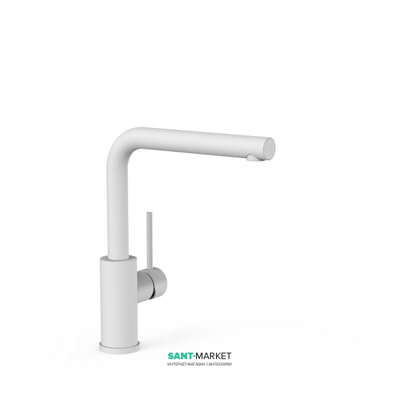 Смеситель для кухни Tres Top Tres colors однорычажный белый матовый 06243601BM