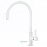 Смеситель для кухни Tres Top Tres colors однорычажный белый матовый 20544001BM