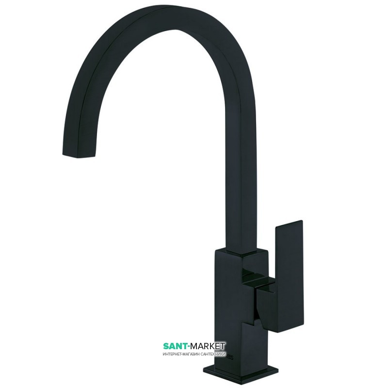 Смеситель для раковины Tres Cuadro сolors однорычажный черный матовый 00660702NM