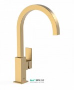 Смеситель для раковины Tres Cuadro сolors однорычажный золото матовый 00660702OM