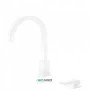 Смеситель для раковины Tres Cuadro сolors консольный однорычажный белый матовый 00610503BM