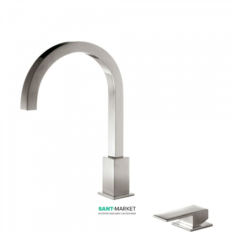 Смеситель для раковины Tres Cuadro сolors консольный однорычажный сталь 00610503AC