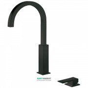 Смеситель для раковины Tres Cuadro сolors консольный однорычажный черный матовый 00610504NM