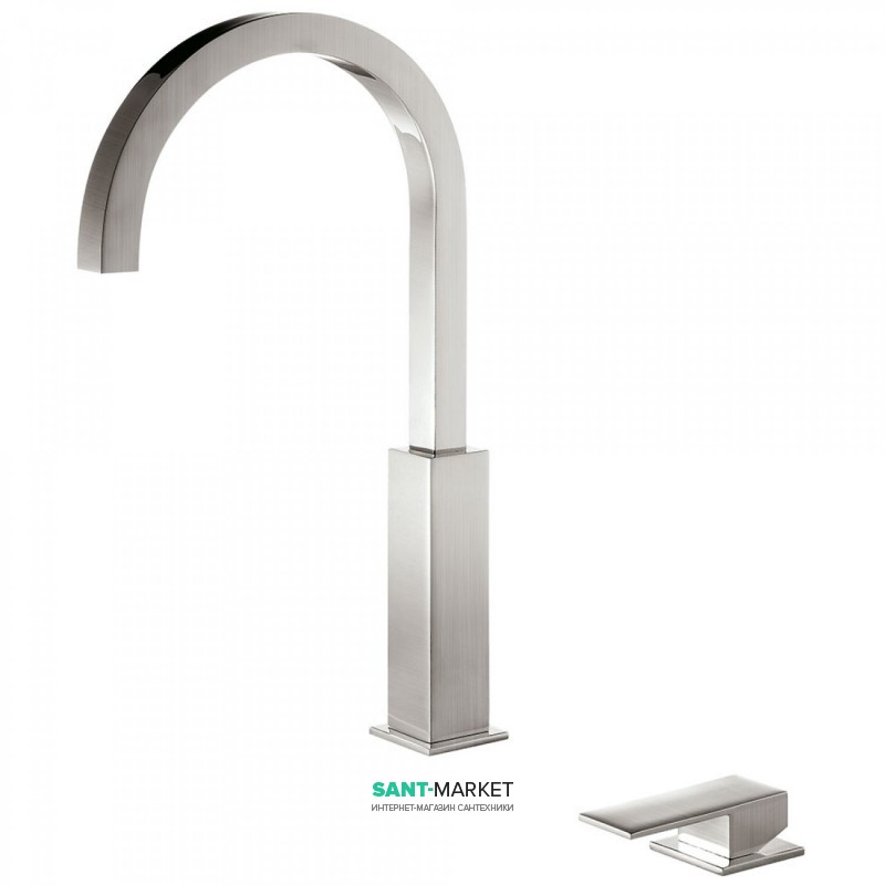 Смеситель для раковины Tres Cuadro сolors консольный однорычажный сталь 00610504AC