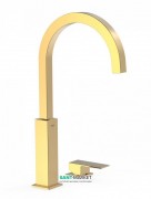 Смеситель для раковины Tres Cuadro сolors консольный однорычажный золото 00610504OR