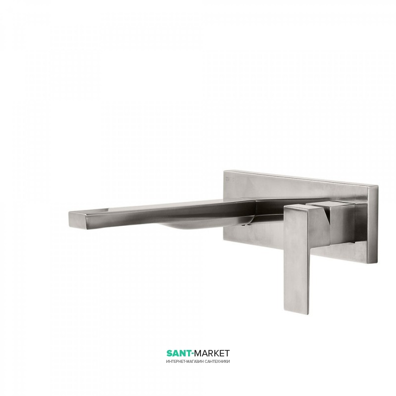 Смеситель для раковины Tres Cuadro сolors настенный однорычажный сталь 00620003AC