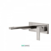 Смеситель для раковины Tres Cuadro сolors настенный однорычажный сталь 00620003AC