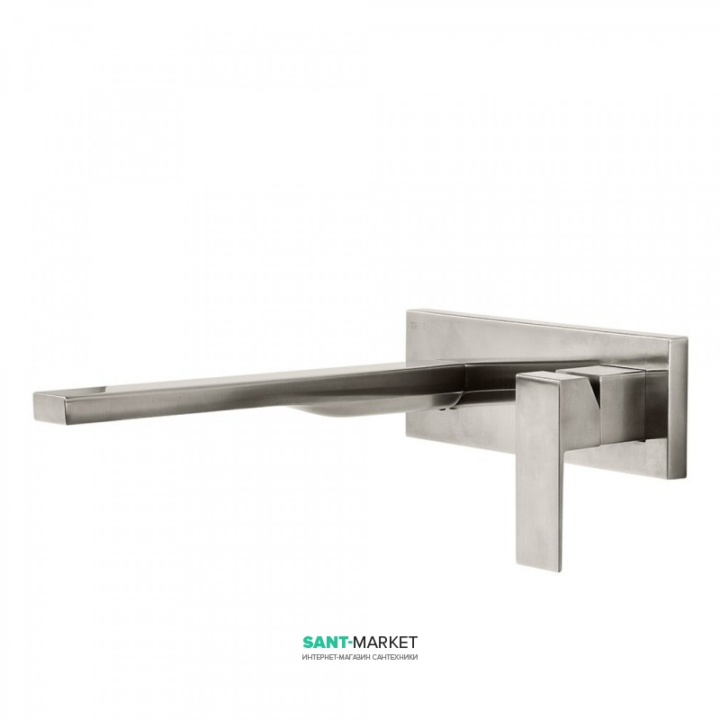 Смеситель для раковины Tres Cuadro сolors настенный однорычажный сталь 00620004AC