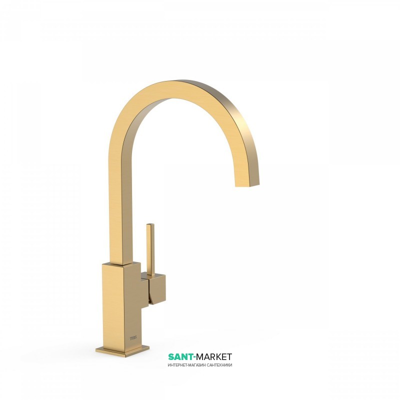 Смеситель для кухни Tres Top Tres colors однорычажный матовое золото 030497OM