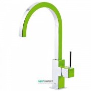 Смеситель для кухни Tres Top Tres colors однорычажный зеленый/хром 130497VE