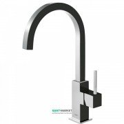 Змішувач для кухні Tres Top Tres colors одноважільний чорний/хром 630497