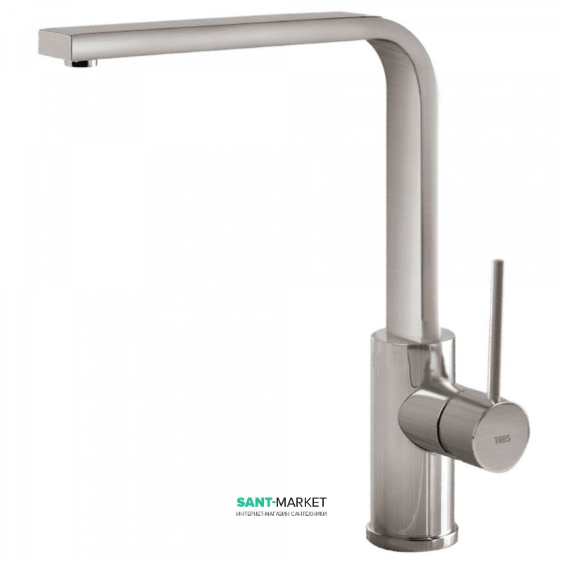Змішувач для кухні Tres Top Tres colors одноважільний сталь 062435AC